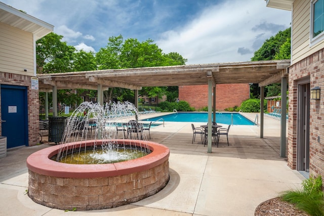 702 Old Settlers Trl Unit 3, Hopkins, MN 55343 - community pool with a pergola and a patio area
