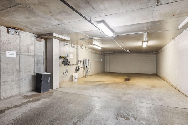 view of basement