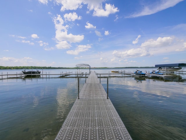 1321 Darling Dr NW, Alexandria, MN 56308 - view of dock featuring a water view