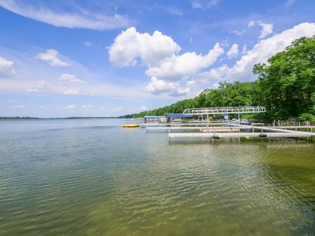 1321 Darling Dr NW, Alexandria, MN 56308 - property view of water with a boat dock and boat lift