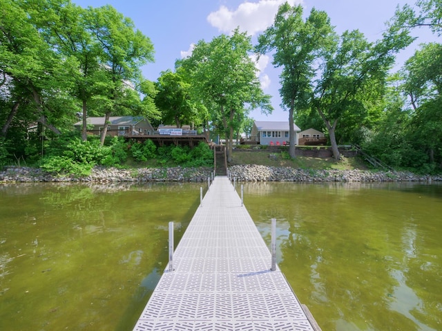 1321 Darling Dr NW, Alexandria, MN 56308 - view of dock featuring a water view