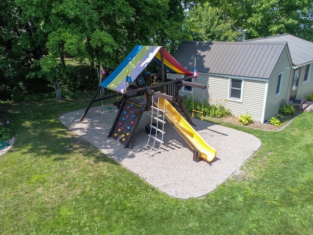 1321 Darling Dr NW, Alexandria, MN 56308 - view of jungle gym featuring a lawn
