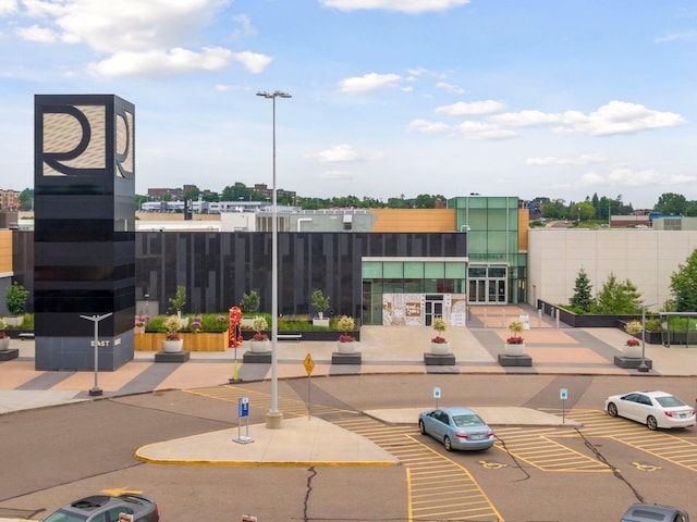 exterior space with uncovered parking