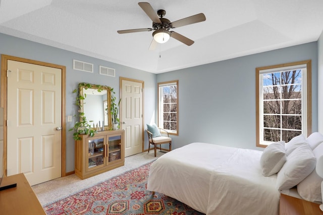 2923 124th Cir NE, Blaine, MN 55449 - carpeted bedroom featuring a ceiling fan