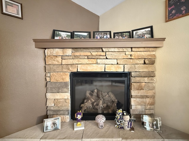 4886 Feelinrite Ln NW, Eckles Twp, MN 56601 - detailed view of a stone fireplace