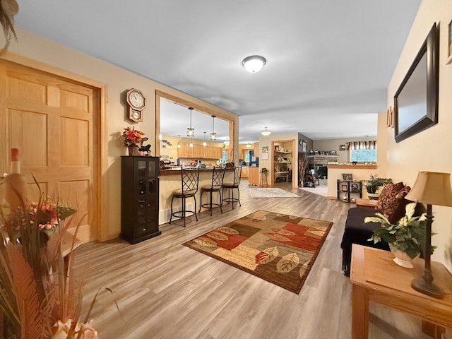 4886 Feelinrite Ln NW, Eckles Twp, MN 56601 - living area featuring light wood-style floors