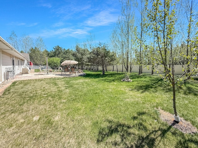 4886 Feelinrite Ln NW, Eckles Twp, MN 56601 - view of yard with a patio area