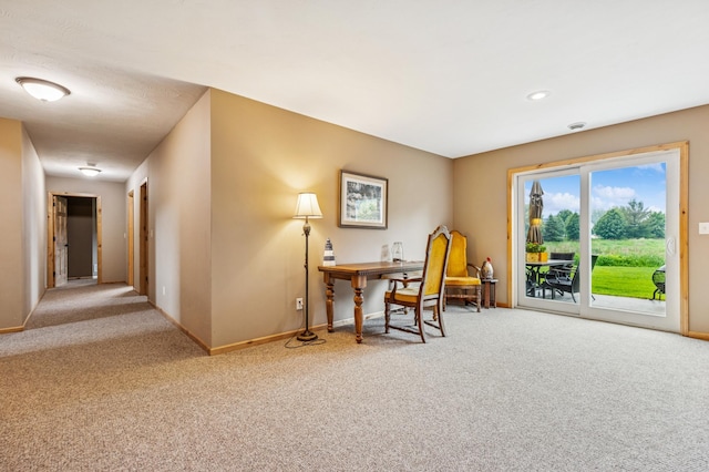 17623 Grist Ct SW, Prior Lake, MN 55372 - office area with carpet floors and baseboards