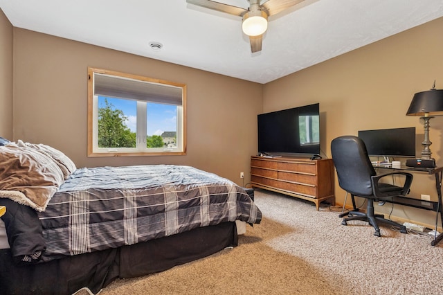 17623 Grist Ct SW, Prior Lake, MN 55372 - carpeted bedroom with ceiling fan and a desk