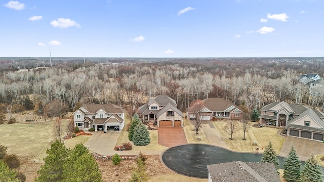 bird's eye view featuring a residential view