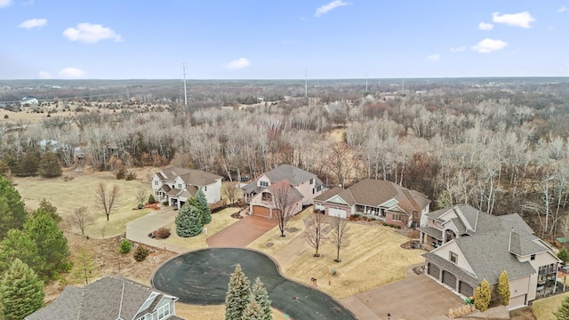 bird's eye view featuring a residential view