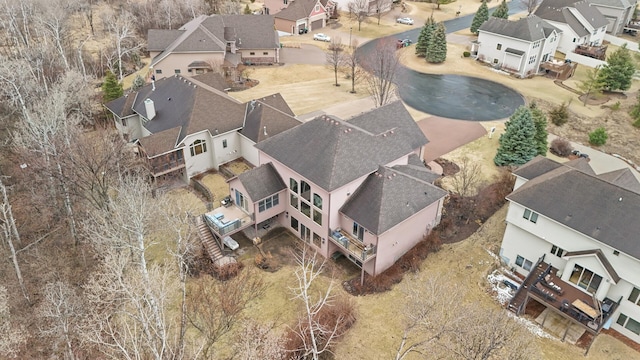 drone / aerial view featuring a residential view