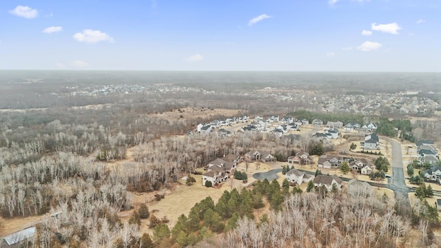 bird's eye view featuring a residential view