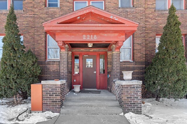 2218 Nicollet Ave Unit 22, Minneapolis, MN 55404 - property entrance featuring brick siding