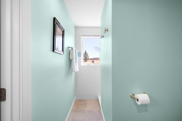 corridor with baseboards