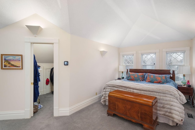 1767 Fremont Ave S, Minneapolis, MN 55403 - bedroom with vaulted ceiling, carpet flooring, and separate washer and dryer