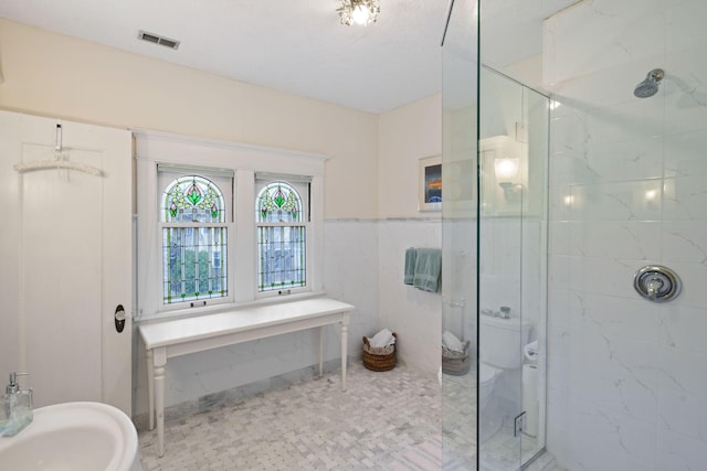 1767 Fremont Ave S, Minneapolis, MN 55403 - bathroom featuring a shower stall and a sink