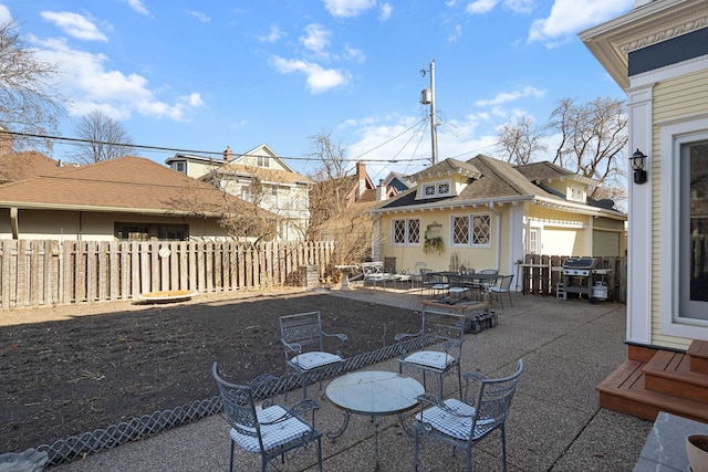1767 Fremont Ave S, Minneapolis, MN 55403 - view of patio featuring an outdoor structure and a grill