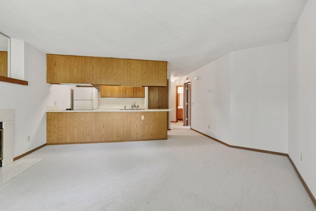 3635 Saint Francis Way Unit B, Eagan, MN 55123 - unfurnished living room featuring light carpet