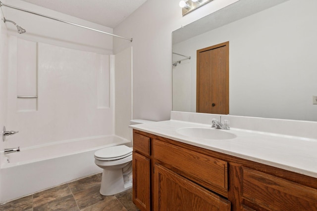 3635 Saint Francis Way Unit B, Eagan, MN 55123 - full bathroom with vanity,  shower combination, and stone finish flooring