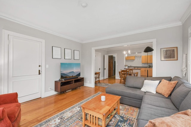 3542 Garfield Ave Unit 3, Minneapolis, MN 55408 - living area with light wood-style floors and crown molding