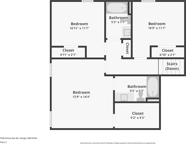 7538 Ochoa Ave NE, Otsego, MN 55330 - home floor plan