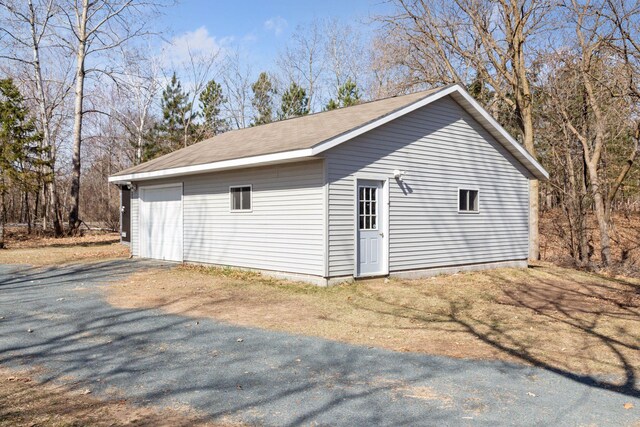 828 143rd St, Garfield Twp, WI 54001 - view of detached garage