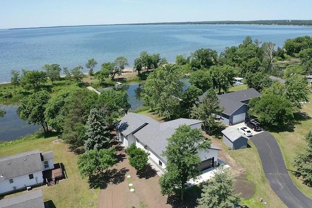 123 River View Rd, Ottertail, MN 56571 - aerial view of residential area featuring a nearby body of water