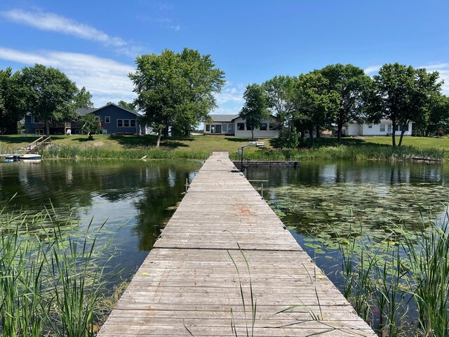 123 River View Rd, Ottertail, MN 56571 - dock featuring a water view