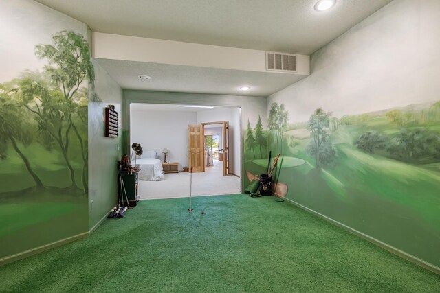 8991 Ferndale Ln, Eden Prairie, MN 55347 - interior space with carpet flooring, visible vents, and baseboards