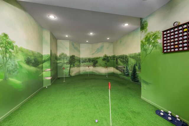8991 Ferndale Ln, Eden Prairie, MN 55347 - interior space featuring carpet and recessed lighting