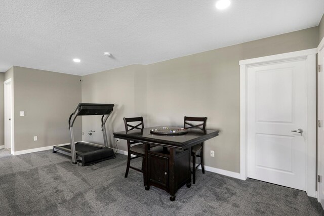1149 167th Ave NW, Andover, MN 55304 - carpeted office space featuring baseboards, recessed lighting, and a textured ceiling