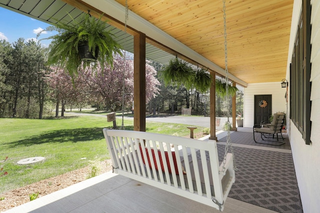 36090 Helium St NW, Wyanett Twp, MN 55371 - view of patio with a porch
