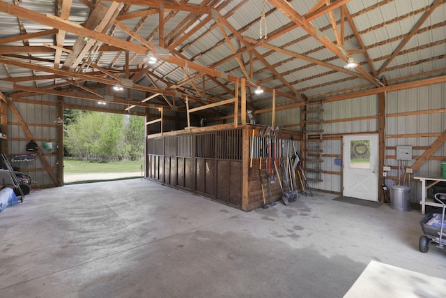 36090 Helium St NW, Wyanett Twp, MN 55371 - garage featuring metal wall