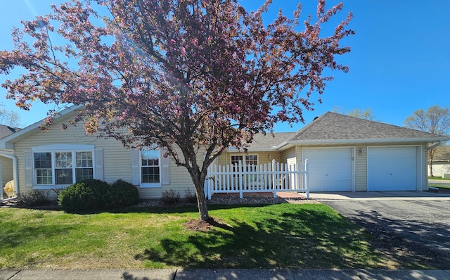 1065 Blackbird Trl SW Unit 8, Hutchinson, MN 55350 - ranch-style home featuring a garage, a front yard, driveway, and a shingled roof
