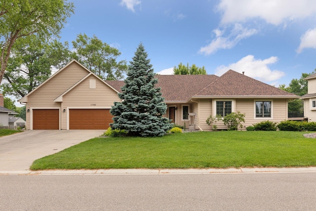11765 177th St W, Lakeville, MN 55044 - single story home with driveway, a front yard, a garage, and roof with shingles