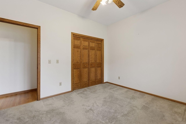 11765 177th St W, Lakeville, MN 55044 - unfurnished bedroom featuring carpet flooring, ceiling fan, and a closet