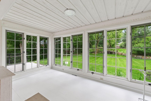461 Peavey Ln, Wayzata, MN 55391 - unfurnished sunroom with wood ceiling, healthy amount of natural light, and french doors