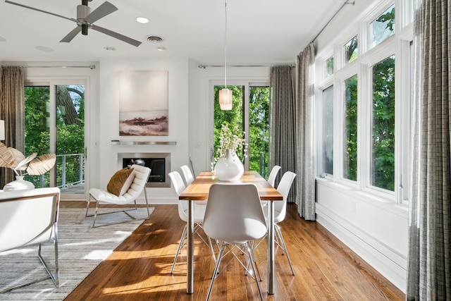 sunroom / solarium with plenty of natural light