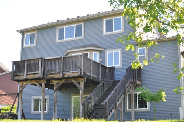 20024 Fern Glen Ln N, Forest Lake, MN 55025 - rear view of house featuring a deck