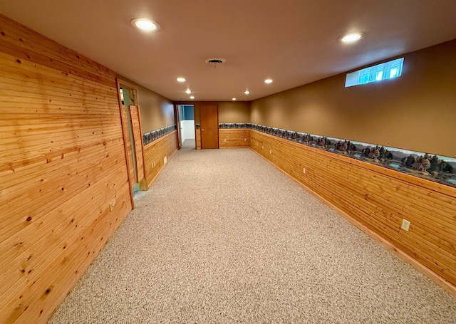 603 Maple Ave, Olivia, MN 56277 - view of property's community featuring wood walls, recessed lighting, and a wainscoted wall
