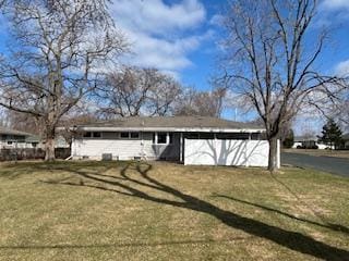 exterior space featuring a garage