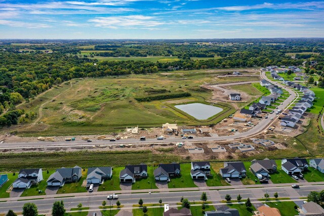 bird's eye view featuring a residential view