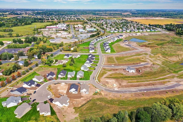 drone / aerial view with a residential view