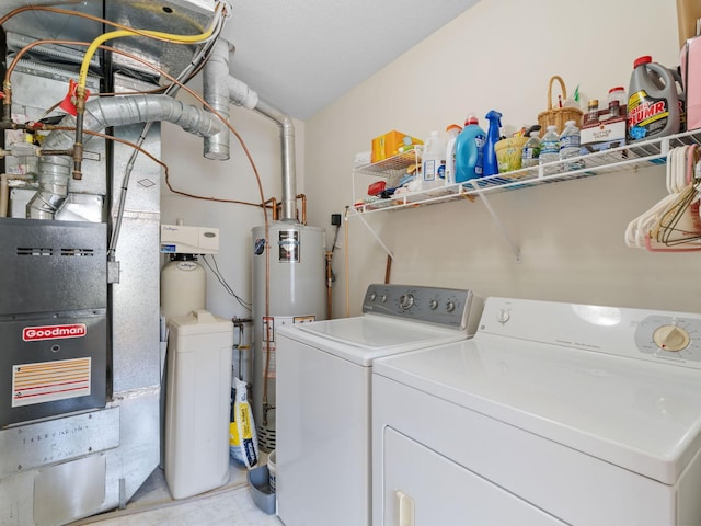 9323 Kimberly Ln N, Maple Grove, MN 55311 - washroom with water heater and washer and clothes dryer