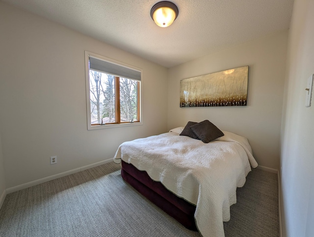 45257 Jack Pine Dr, Perham Twp, MN 56573 - bedroom featuring carpet floors, baseboards, and a textured ceiling