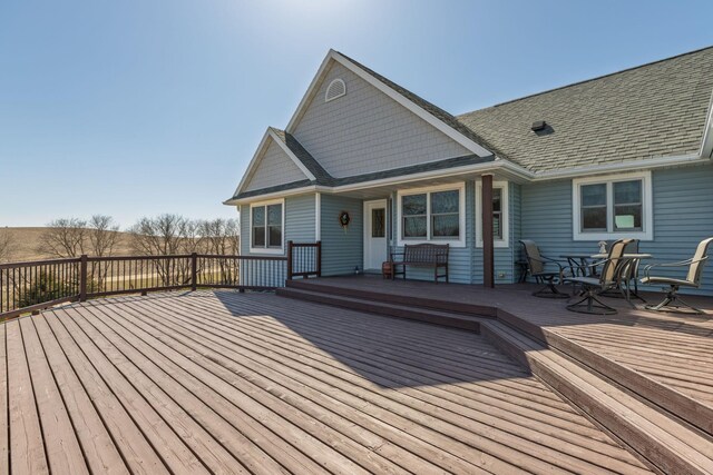 3195 115th St NW, Oronoco, MN 55960 - deck with outdoor dining area