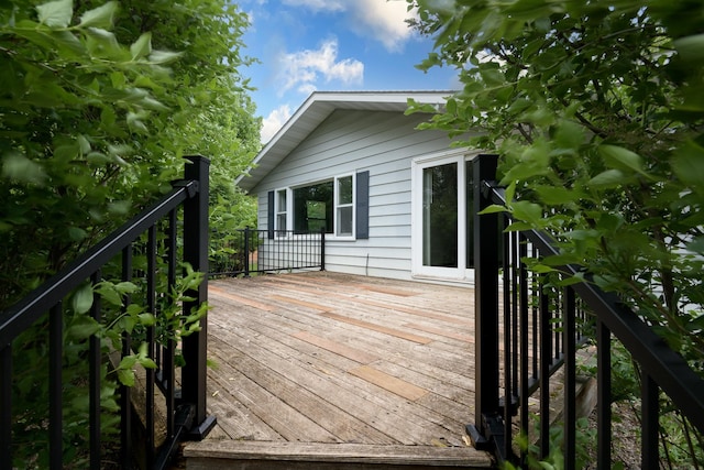 6330 Kenwood Rd, Saint Cloud, MN 56303 - view of wooden deck