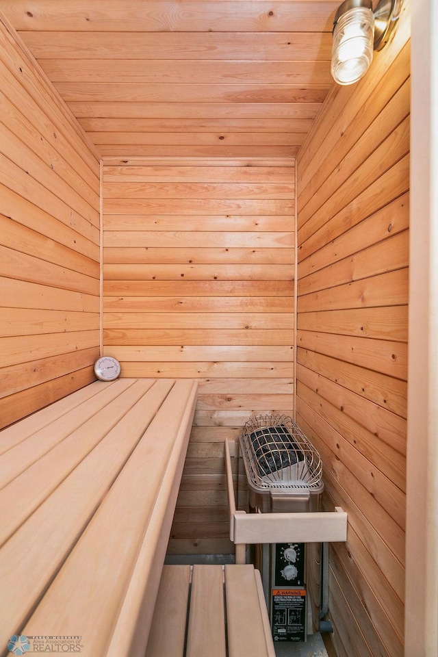 3358 70th Ave N, Moorhead, MN 56560 - sauna / steam room featuring wood ceiling and wood walls