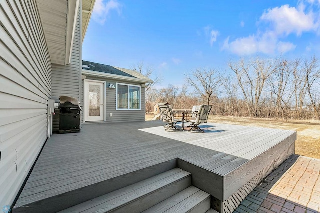 3358 70th Ave N, Moorhead, MN 56560 - deck with a grill